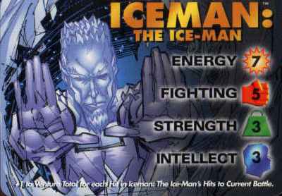 Iceman : The Ice-Man  4-Grid Character Card